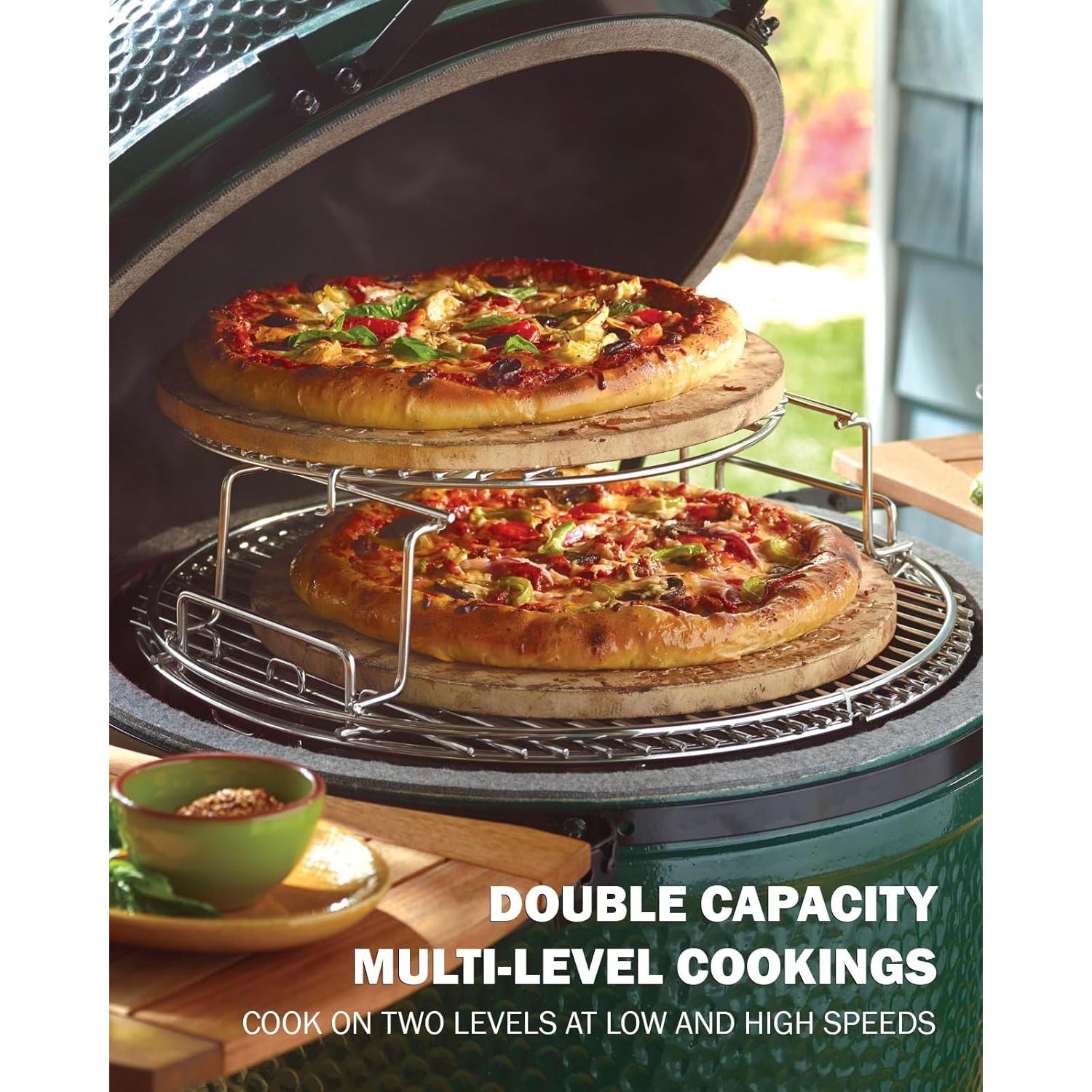 Rack Multi-Nivel de 2 Piezas BONPAZ para Big Green Egg