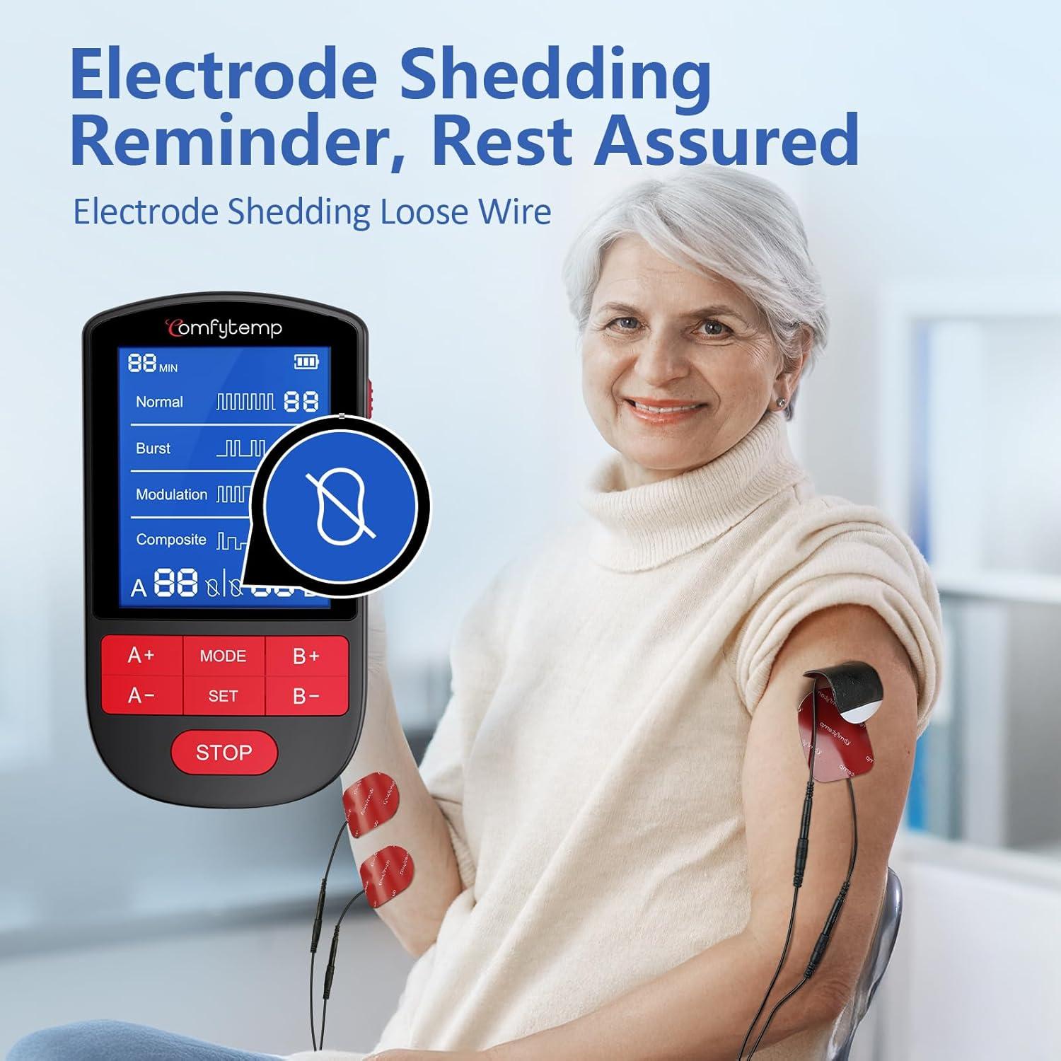 Comfytemp Estimulador Muscular TENS Doble Canal 30 Modos