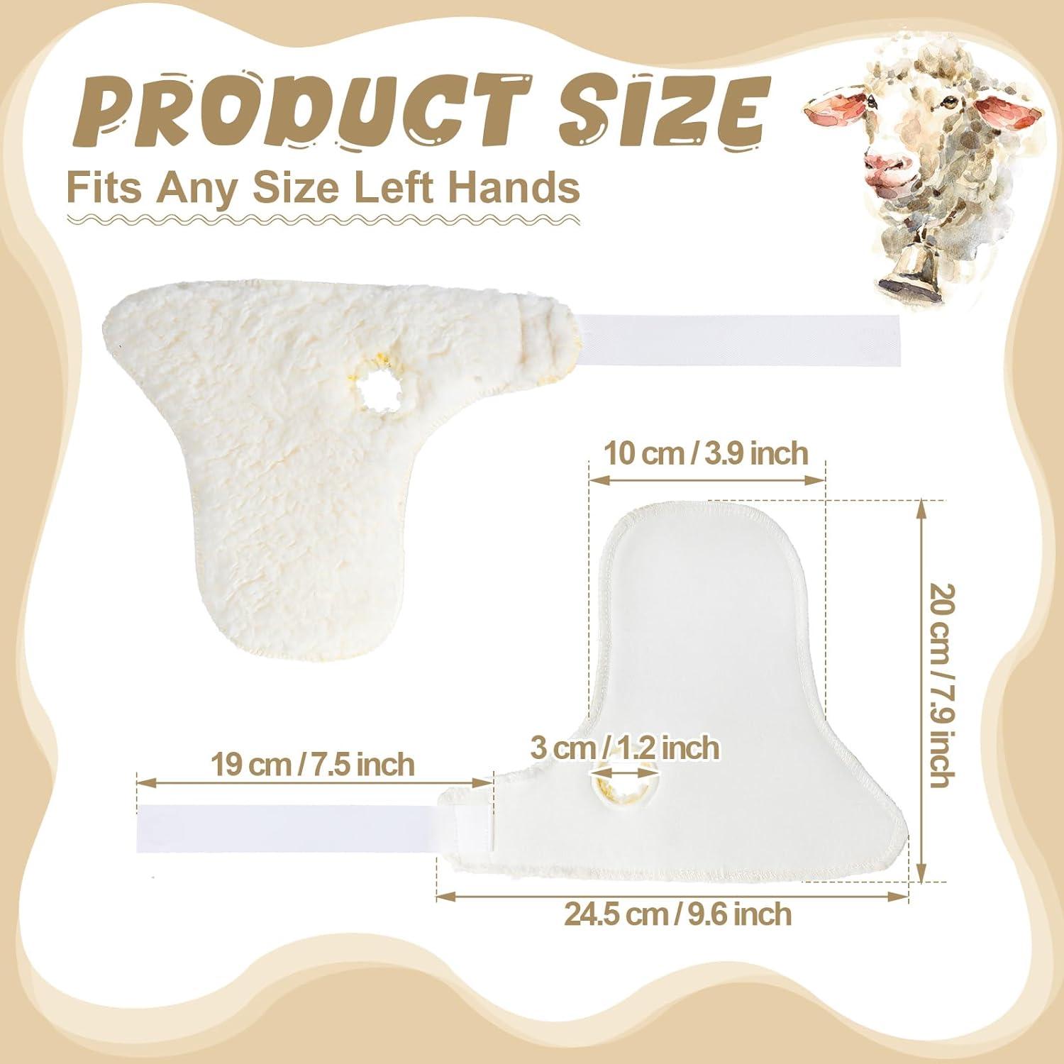 Protectores de Palma para Mano Izquierda Nuanchu - 4 Pcs Beige