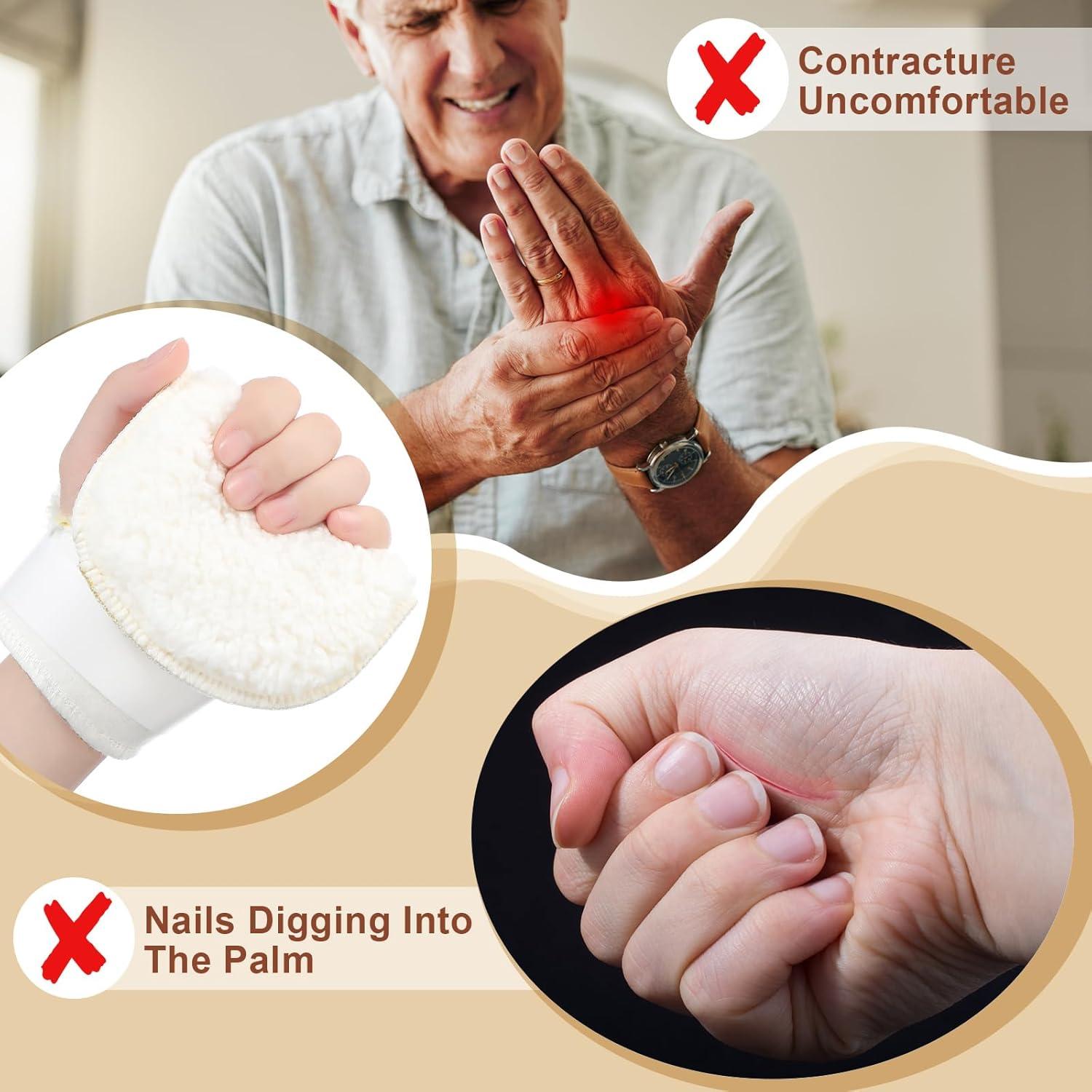 Protectores de Palma para Mano Izquierda Nuanchu - 4 Pcs Beige