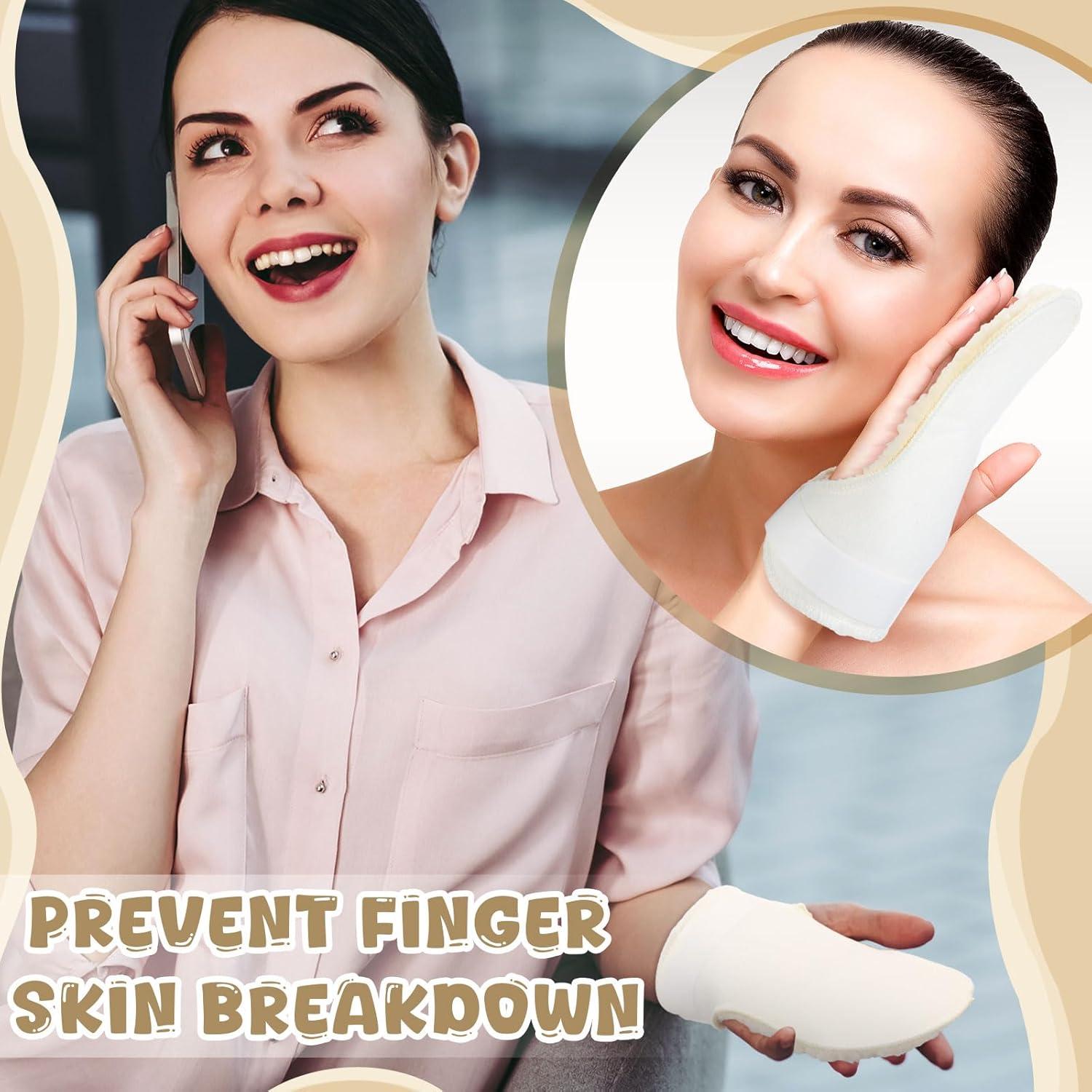 Protectores de Palma para Mano Izquierda Nuanchu - 4 Pcs Beige