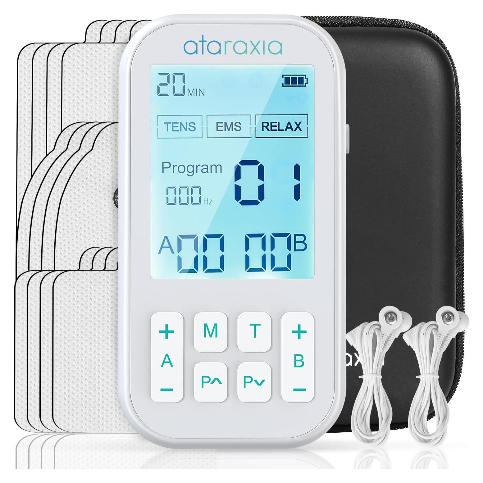 Estimulador Muscular TENS Ataraxia SM9075 3-en-1 con 60 Modos