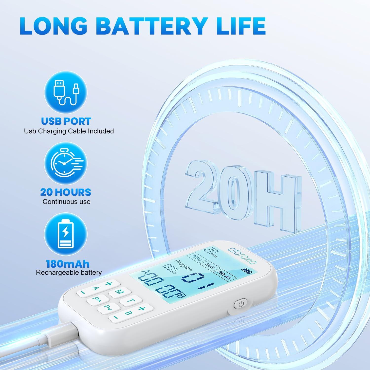 Estimulador Muscular TENS Ataraxia SM9075 3-en-1 con 60 Modos