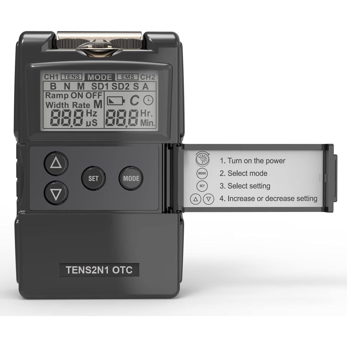 Unidad TENS y EMS Elección del Terapeuta 2 en 1, Alivio Dolor