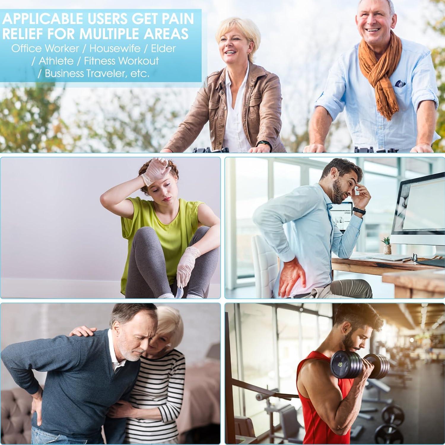 Estimulador Muscular TENS EMS KRL.CARE 3-en-1 Portátil 40 Niveles