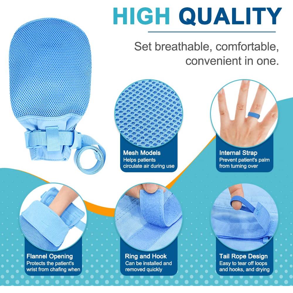 Guantes de Restricción para Pacientes Mistuki - Anti Rasguños