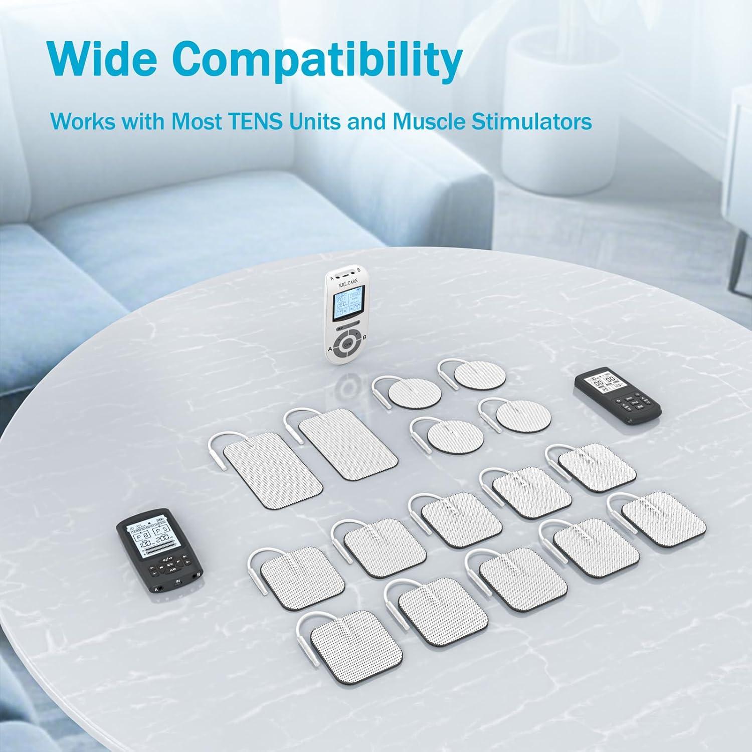 PADS Electrodos Reutilizables KRL.CARE 20 Pcs 5.08x10.16 cm