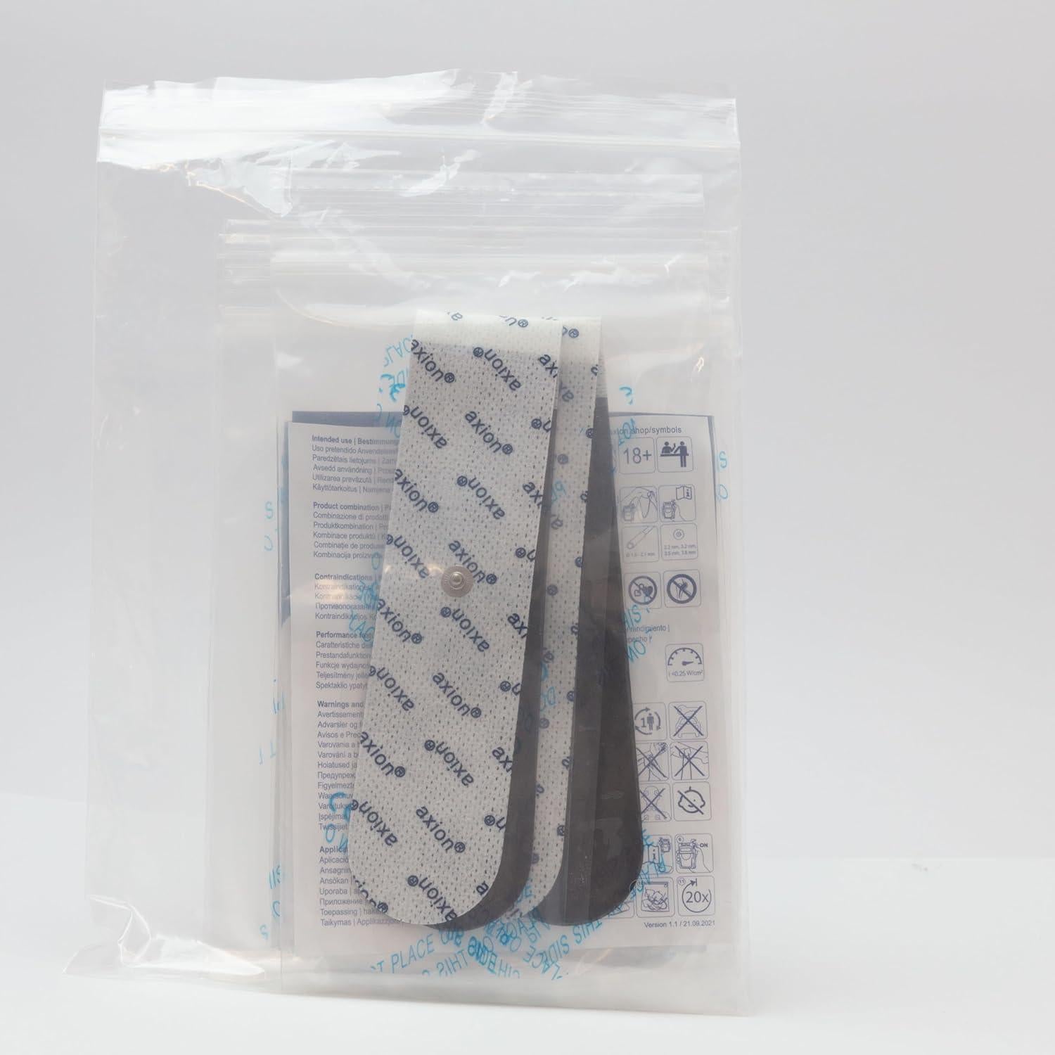 Electrodos TENS Axion - Juego de 4 Reutilizables 5x5cm