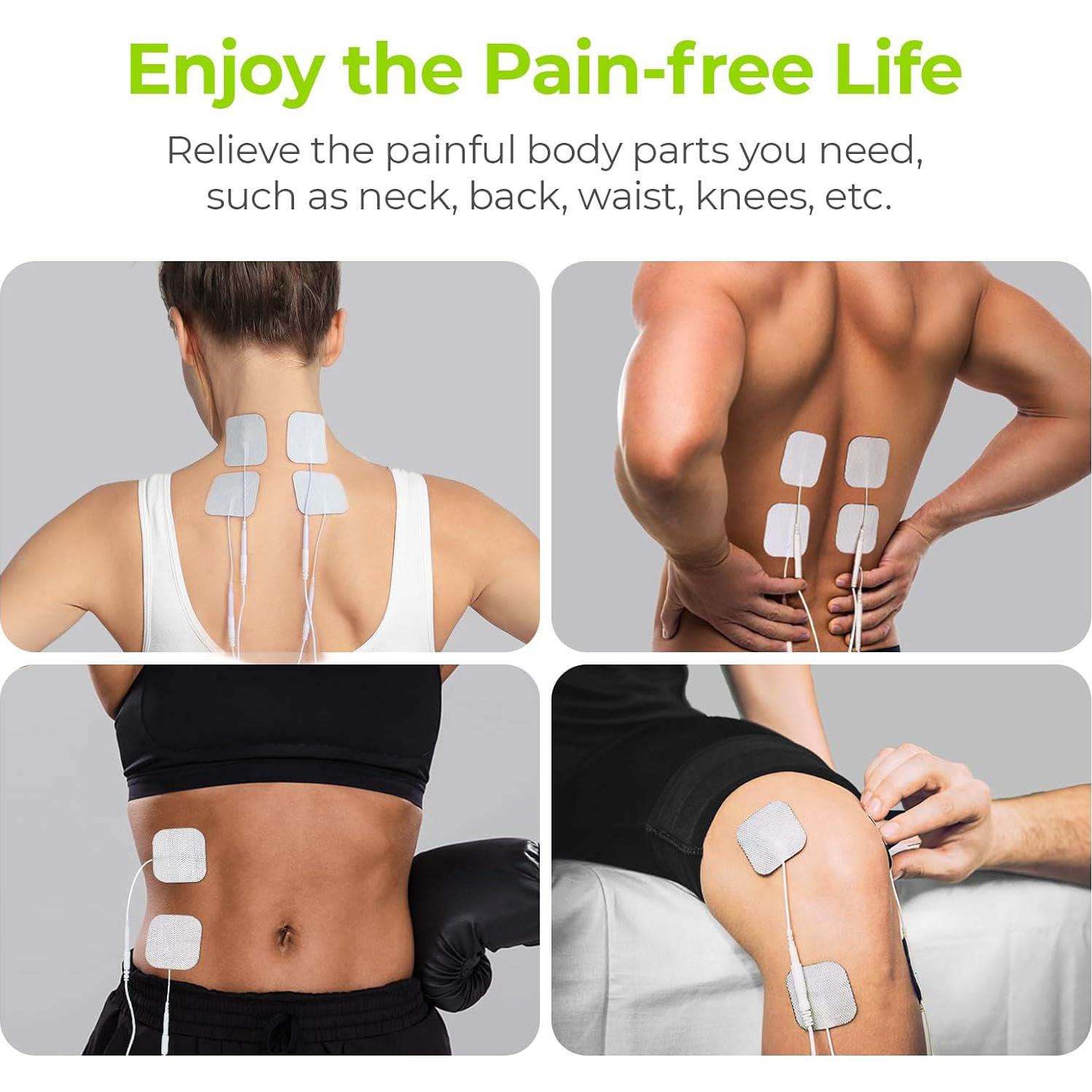 Almohadillas Electrodos TENS AUVON 5.08cm Reutilizables 48 Pzas