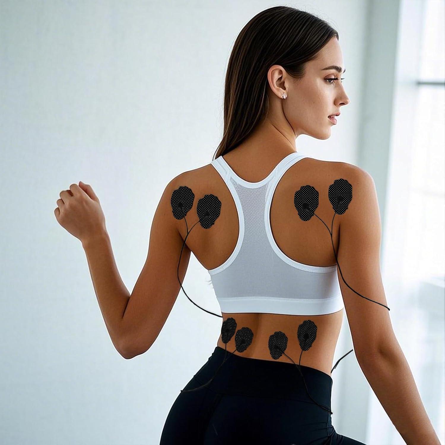 20 Almohadillas Electrodos RLEXIO para TENS con Cable - 4 Formas