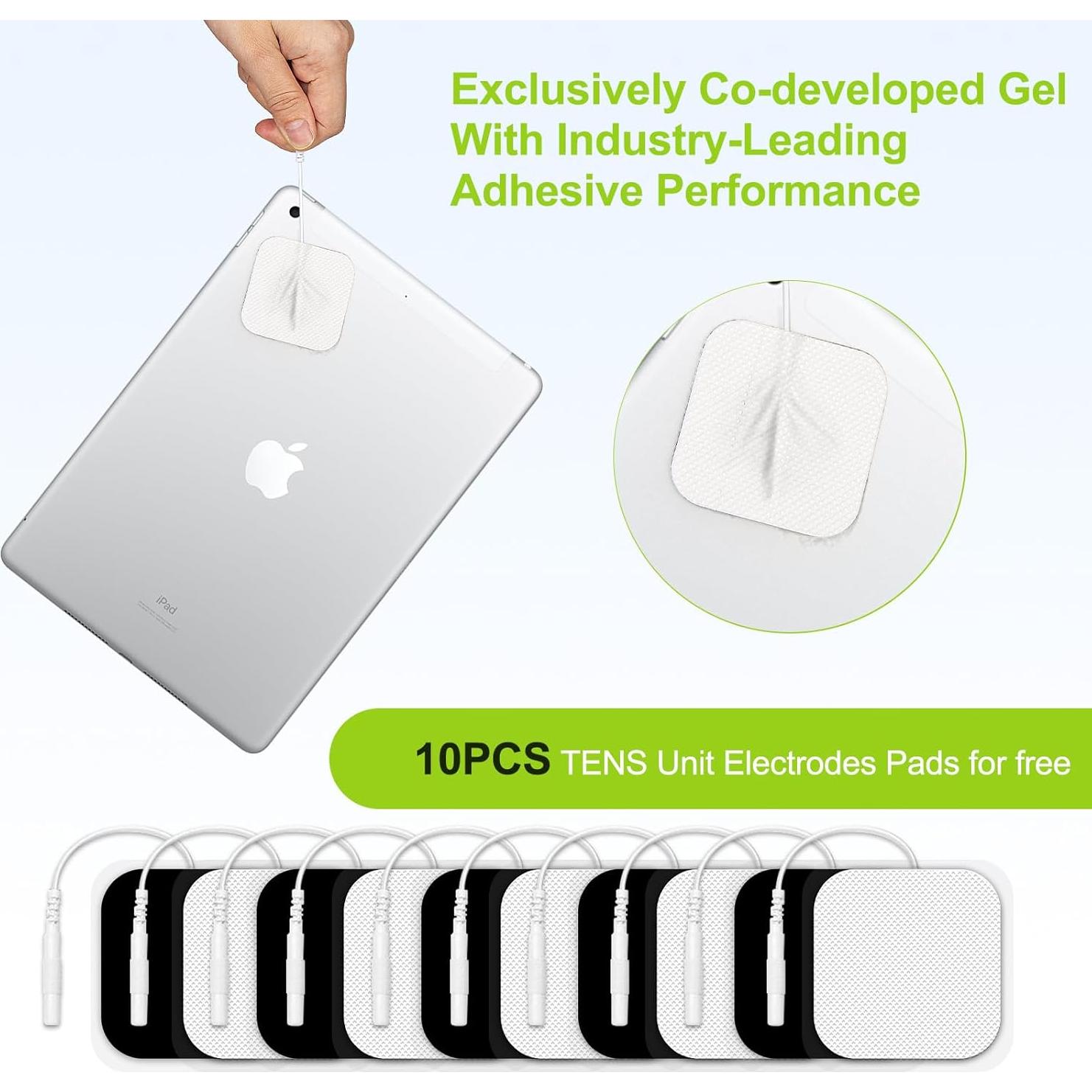 Funda de viaje para Unidad TENS Bjabtan con 10 almohadillas