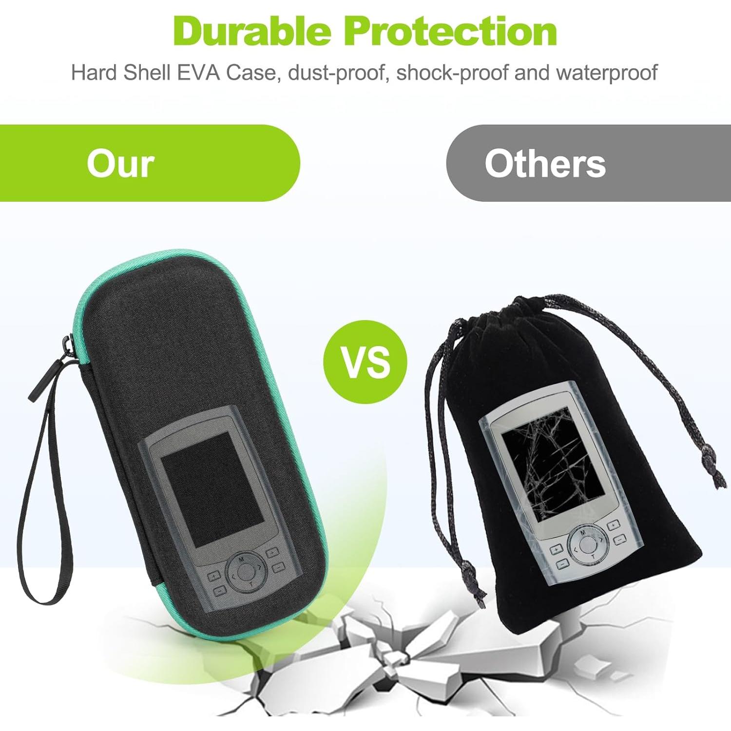 Funda de viaje para Unidad TENS Bjabtan con 10 almohadillas