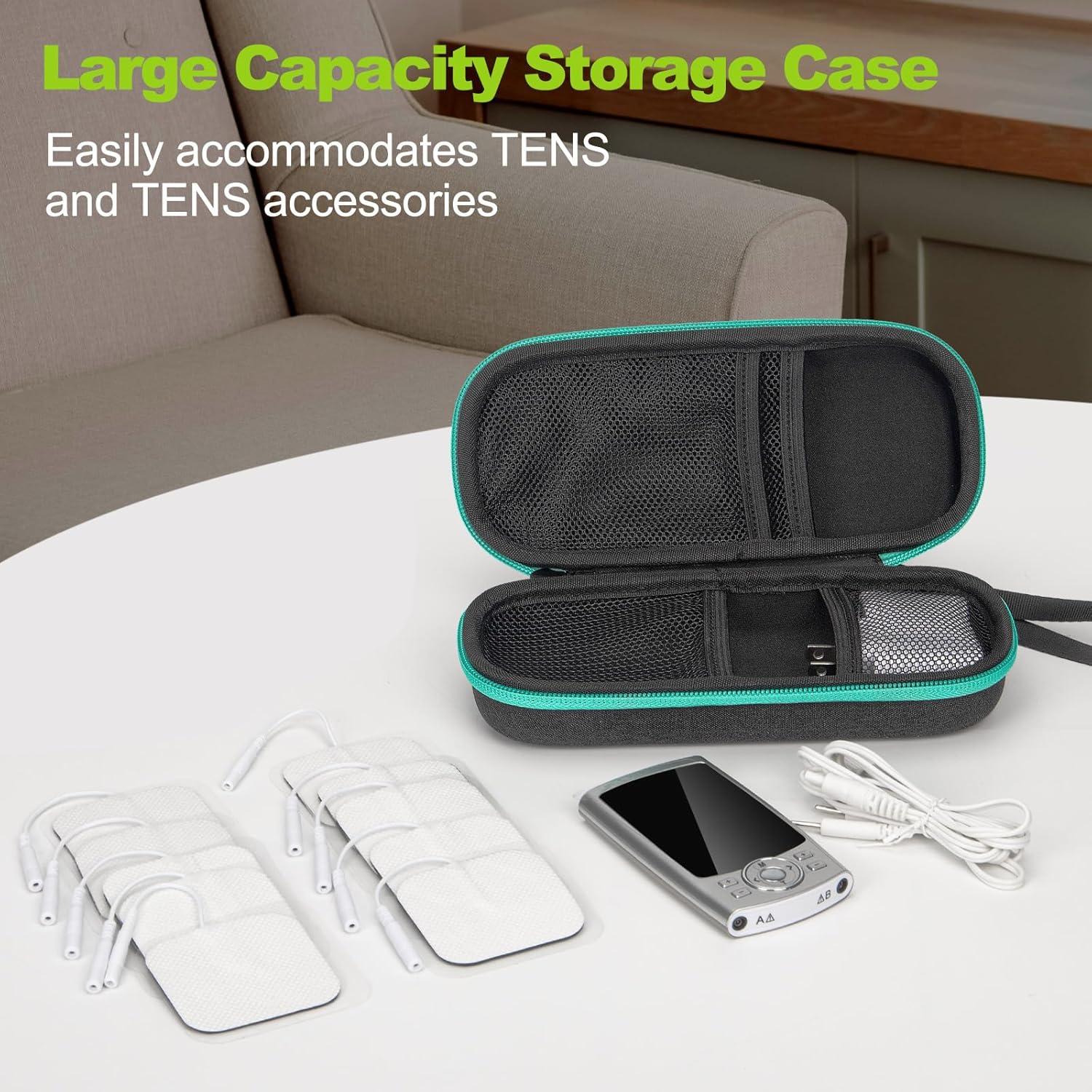 Funda de viaje para Unidad TENS Bjabtan con 10 almohadillas