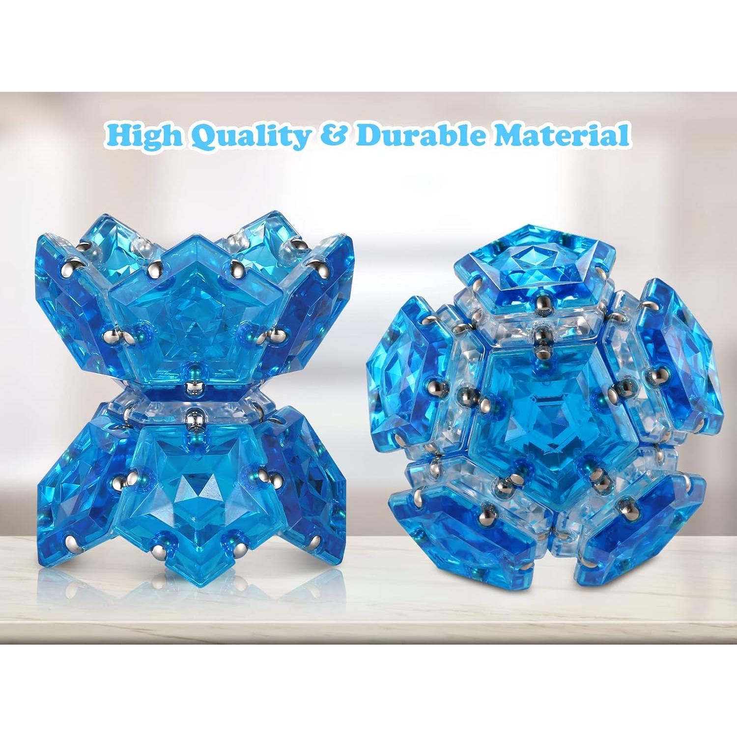 LAFFTRAK Esfera Magnética Antiestrés - Set 12 Piezas Azul