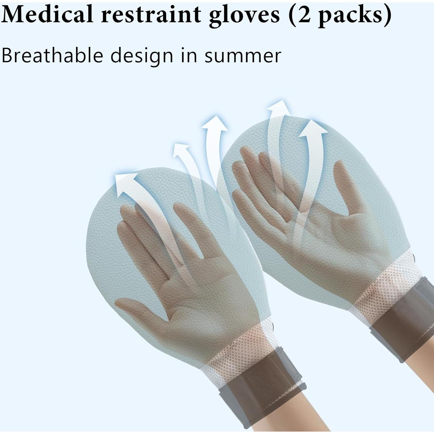 Guantes de Demencia SHFGYG 2PCS Restricciones de Mano Seguras