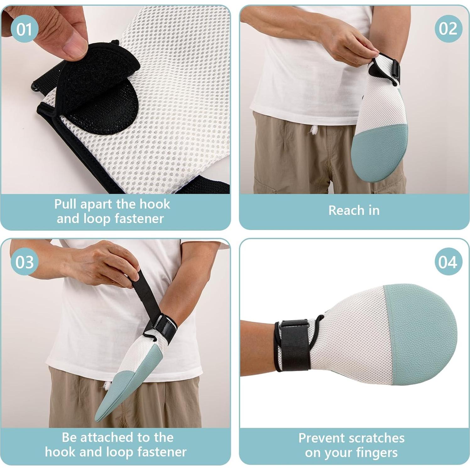 Guantes de Demencia SHFGYG 2PCS Restricciones de Mano Seguras