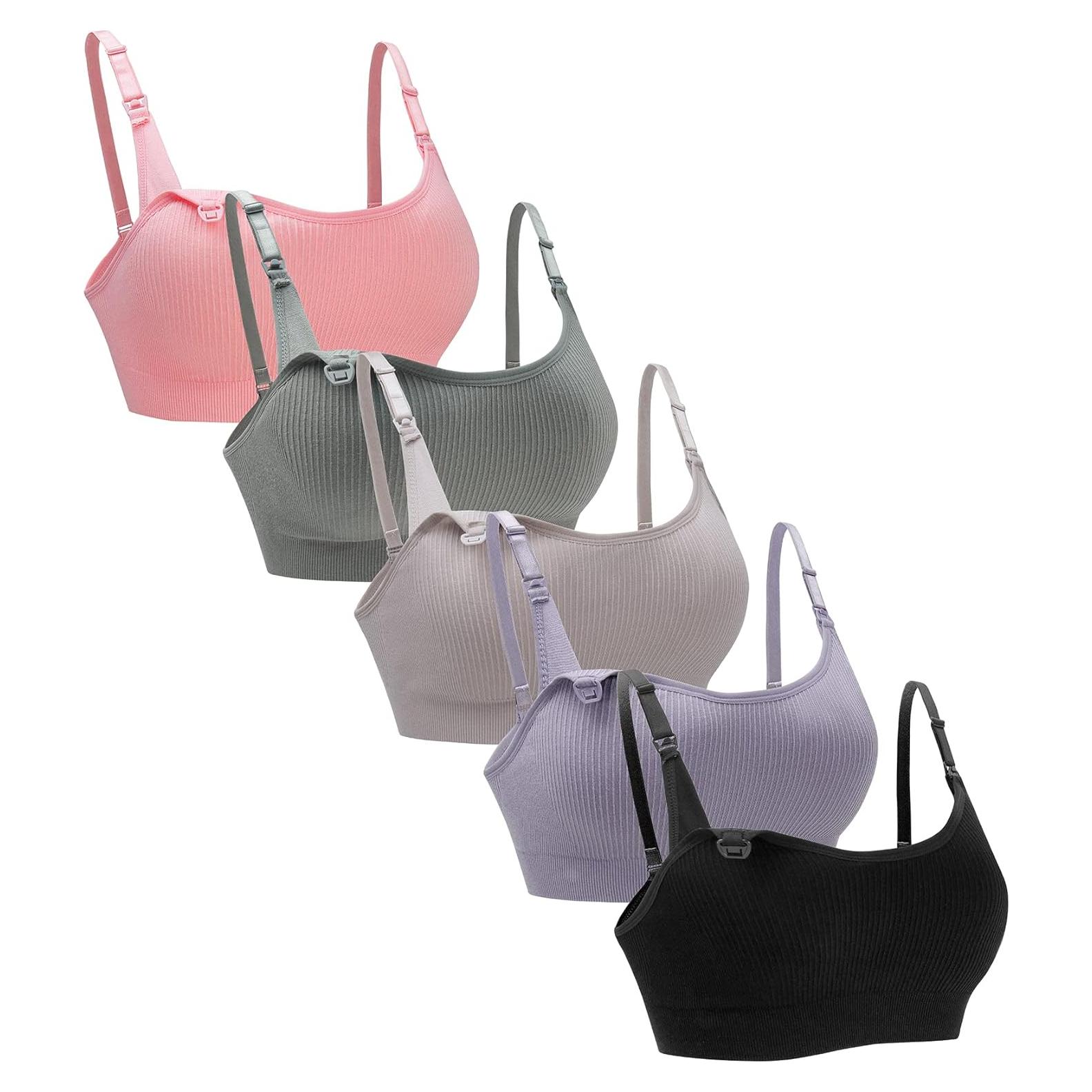 Sujetador de Lactancia Suekaphin 5Pack Sin Costuras Mujeres