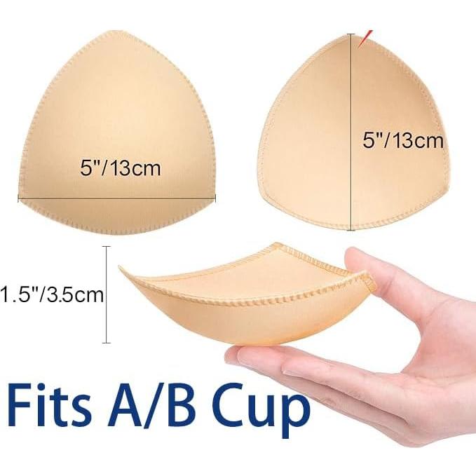Inserts de Almohadillas para Sujetadores Awpeye 6 Pares Beige