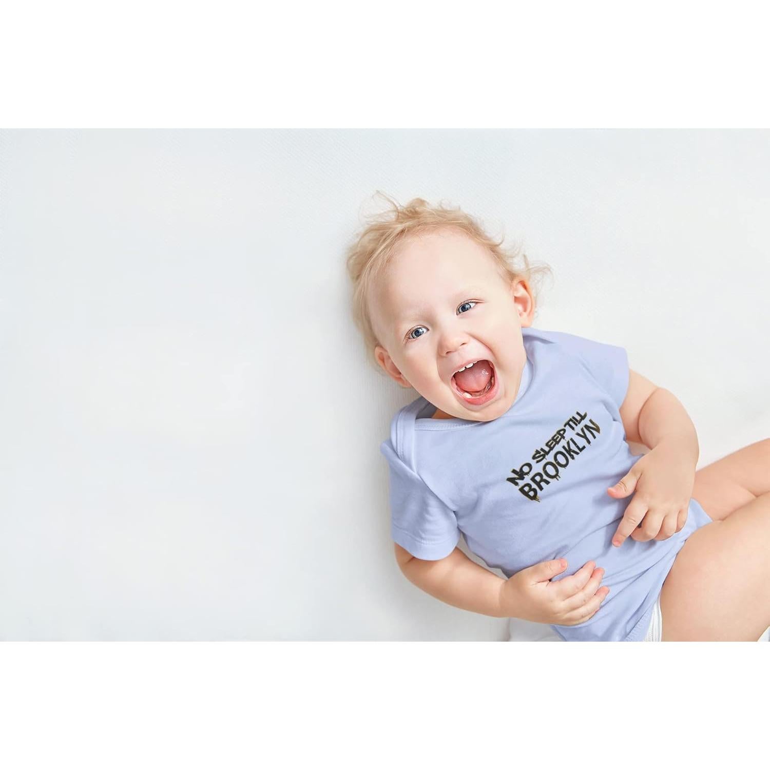 Mono de Bebé Niños Pop Threads No Sleep Till Brooklyn Negro 6 Meses