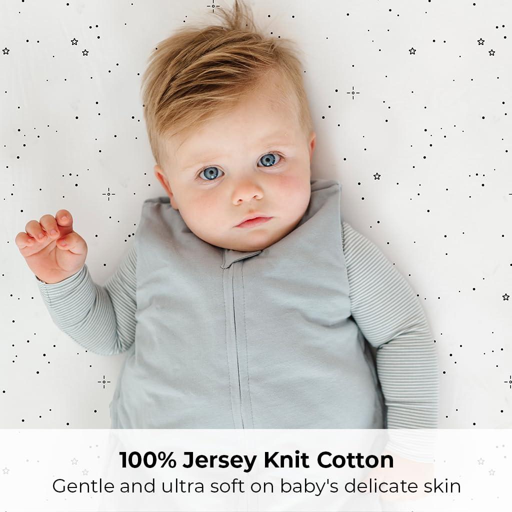 Juego de Sábanas Ajustadas Ely's & Co. para Cuna Mini 100% Algodón