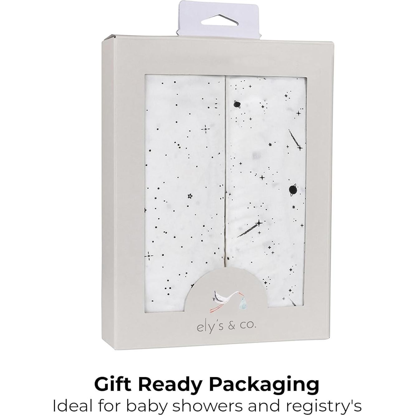 Juego de Sábanas Ajustadas Ely's & Co. para Cuna Mini 100% Algodón