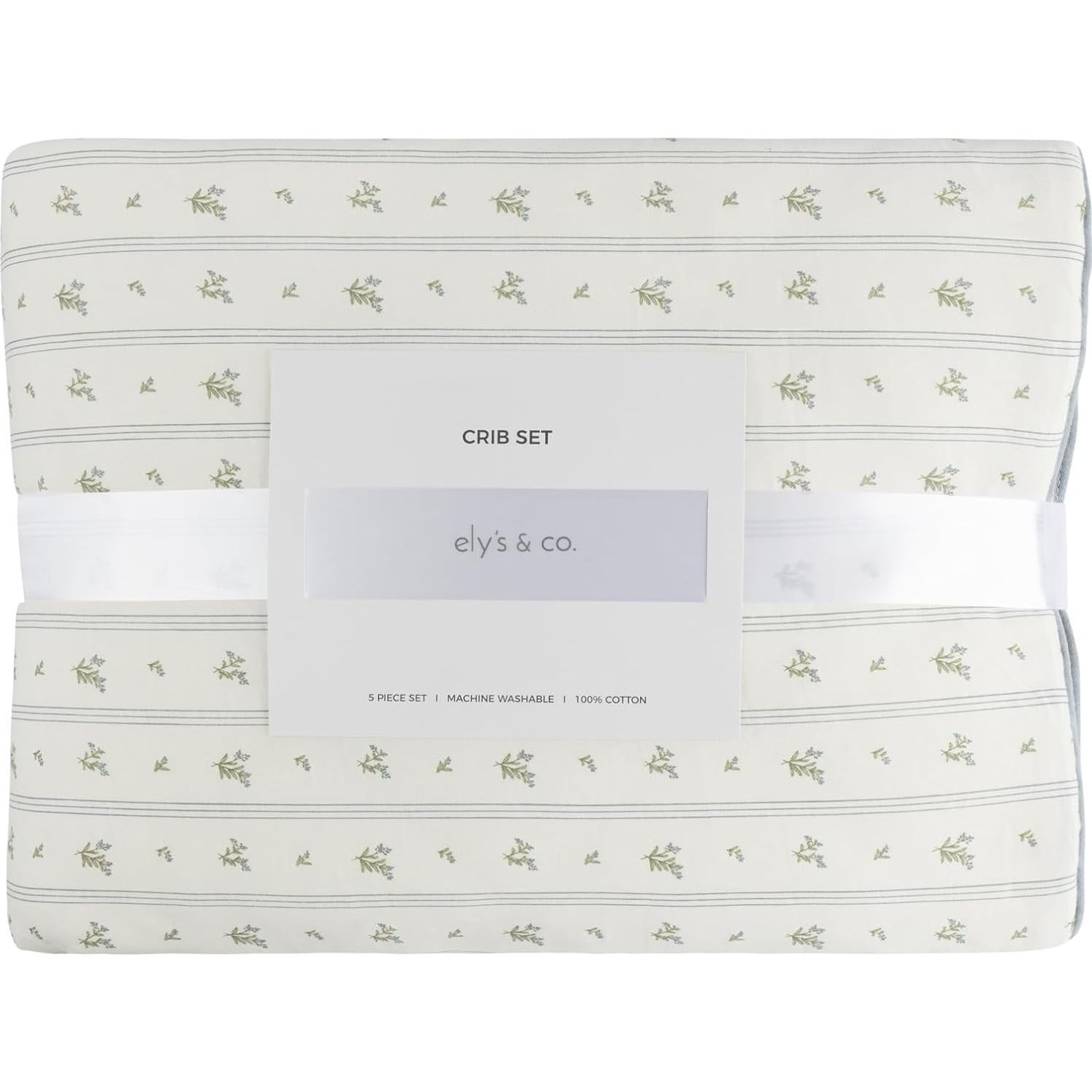 Conjunto de Ropa de Cuna Ely's & Co. 5 Piezas Baya Azul