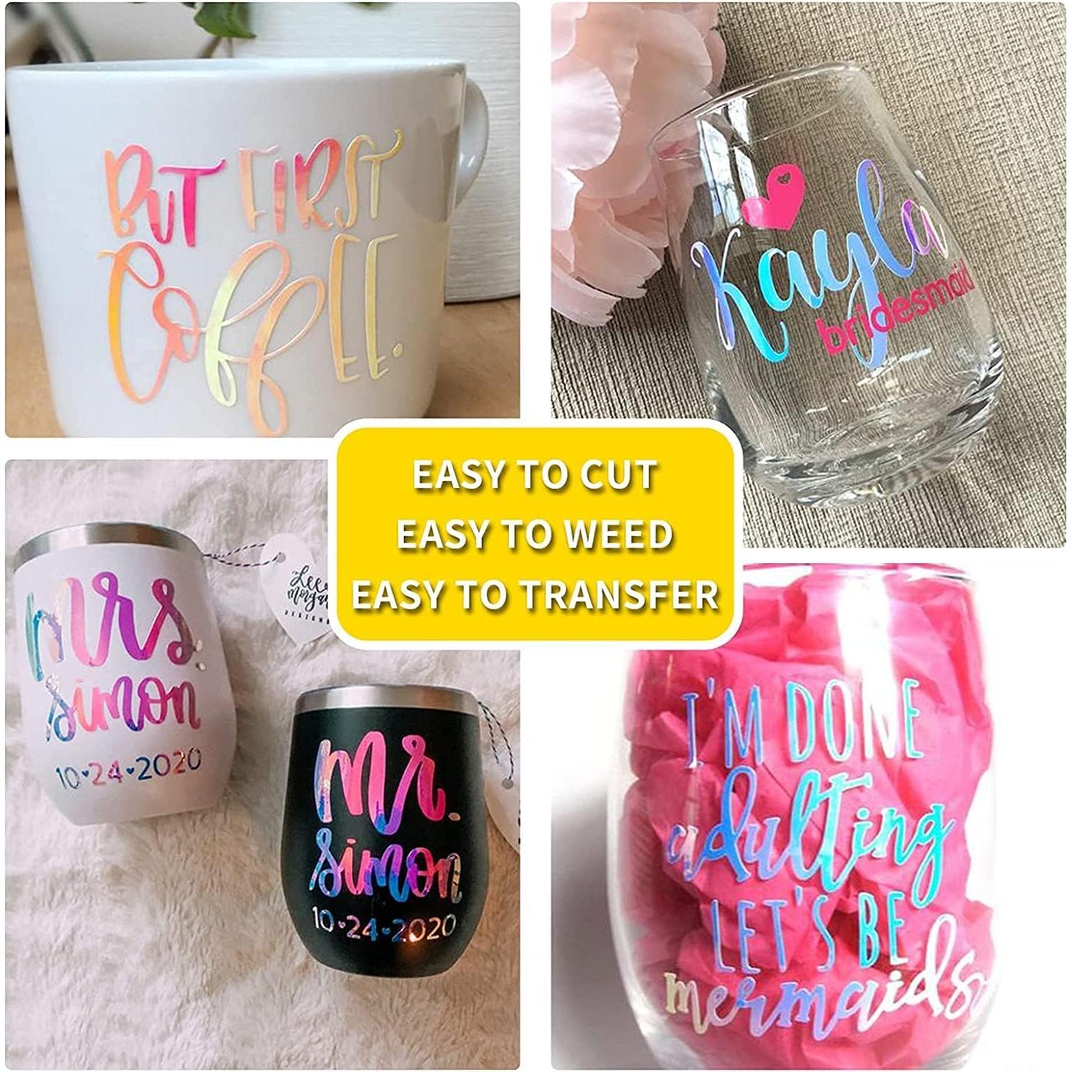 Rollo de Vinilo Holográfico Permanente Lya Vinyl 12x1.5m