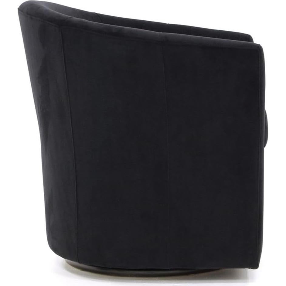 Silla de Club Giratoria Pemberly Row 19 H Tela Negra