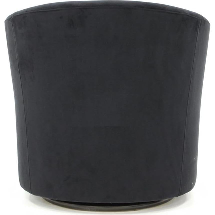 Silla de Club Giratoria Pemberly Row 19 H Tela Negra