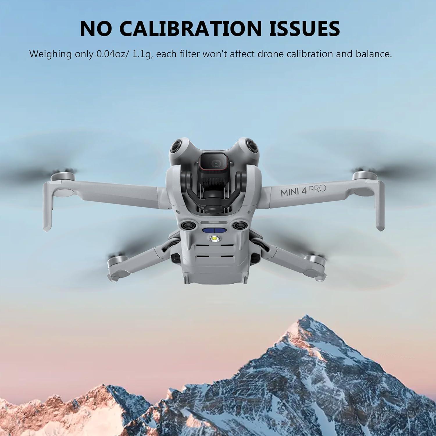 Filtros STARTRC para DJI Mini 4 Pro - Paquete de 6 ND8 ND16 ND32 UV CPL