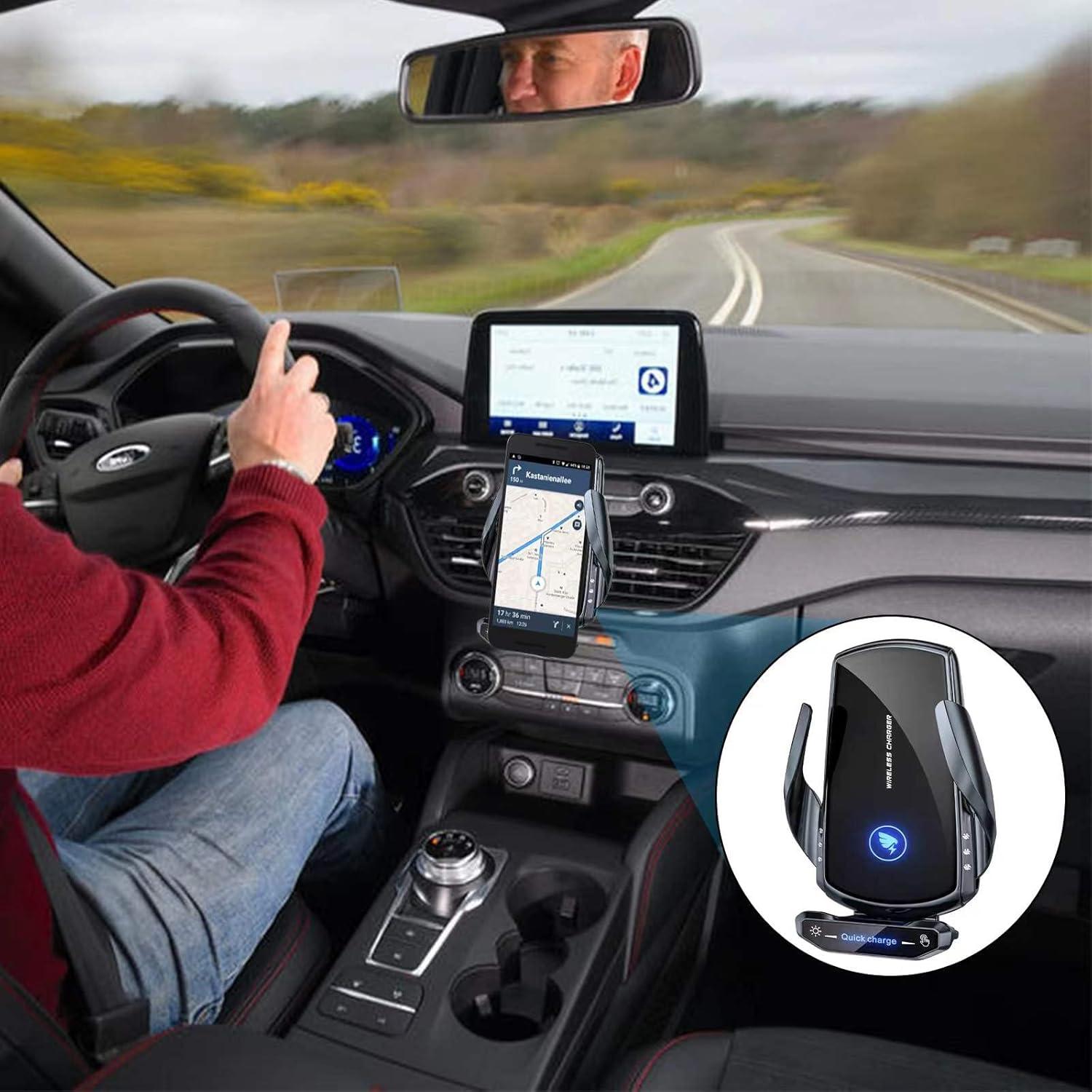 Soporte de Carga Inalámbrica para Automóvil AIYAFEIO 15W Negro