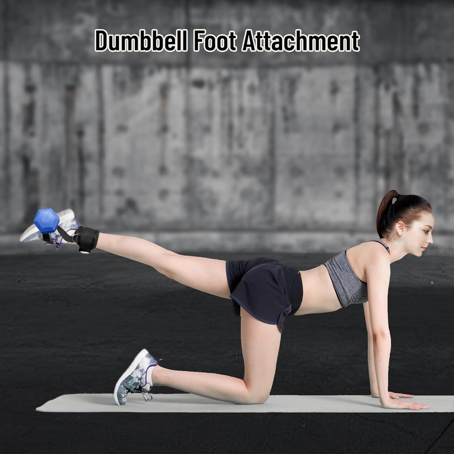 Tirantes de Tobillo Fosegei 2Pack Ajustables para Mancuernas