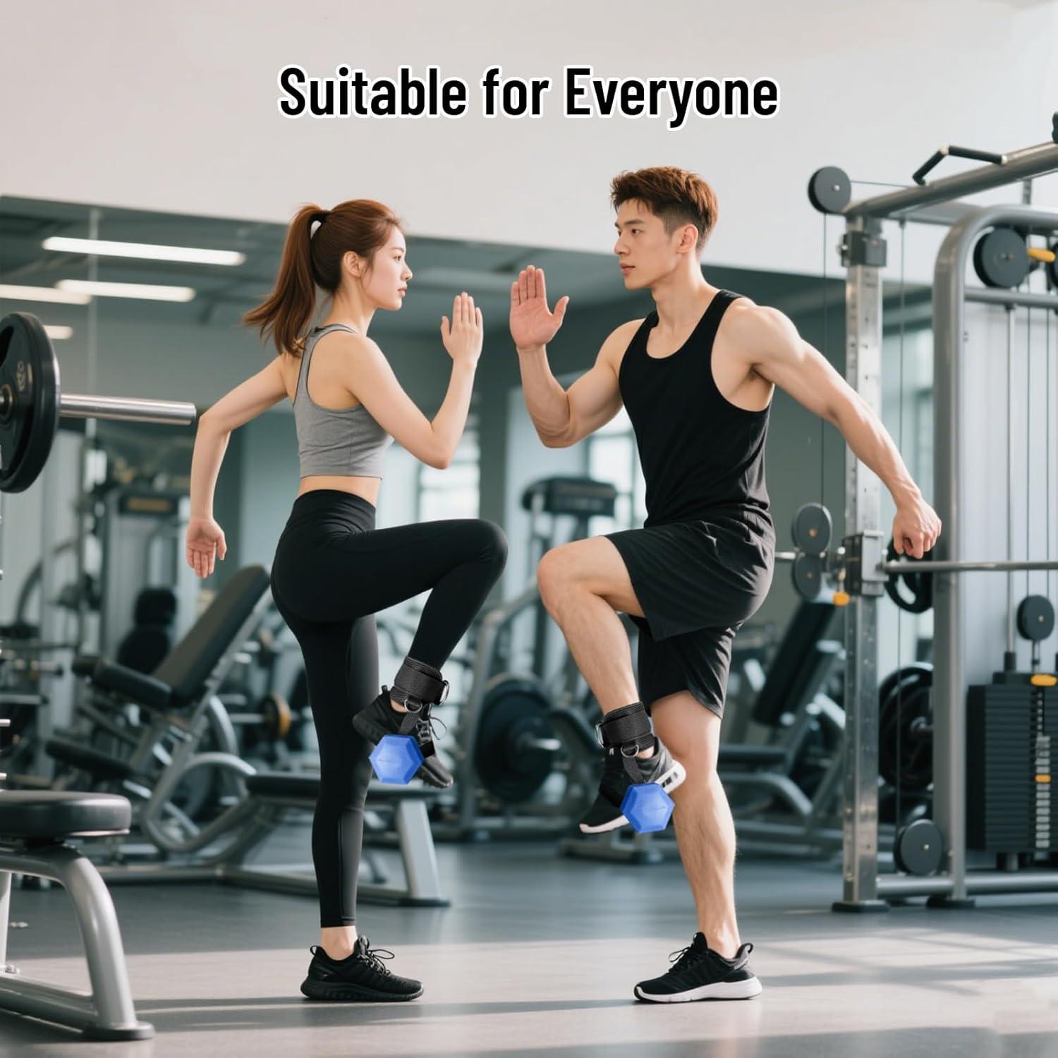 Tirantes de Tobillo Fosegei 2Pack Ajustables para Mancuernas