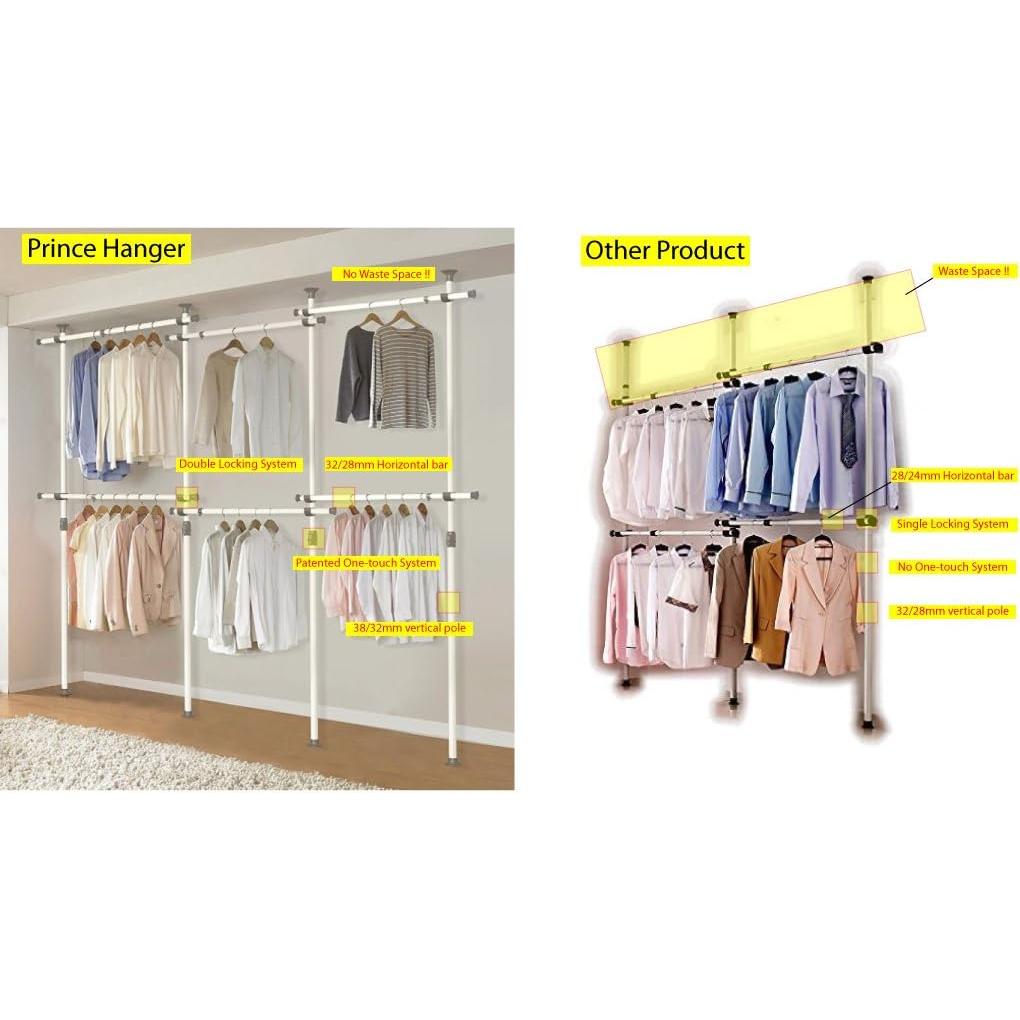 Sistema de Armario Tension Hanger Prince 6 Niveles Expandible