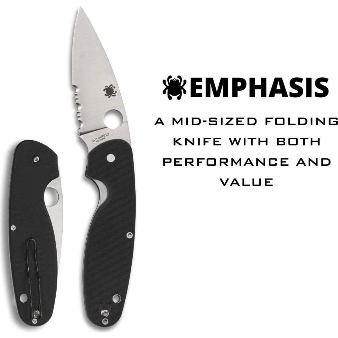 Cuchillo Plegable Spyderco Emphasis 9.09 cm Acero Inoxidable