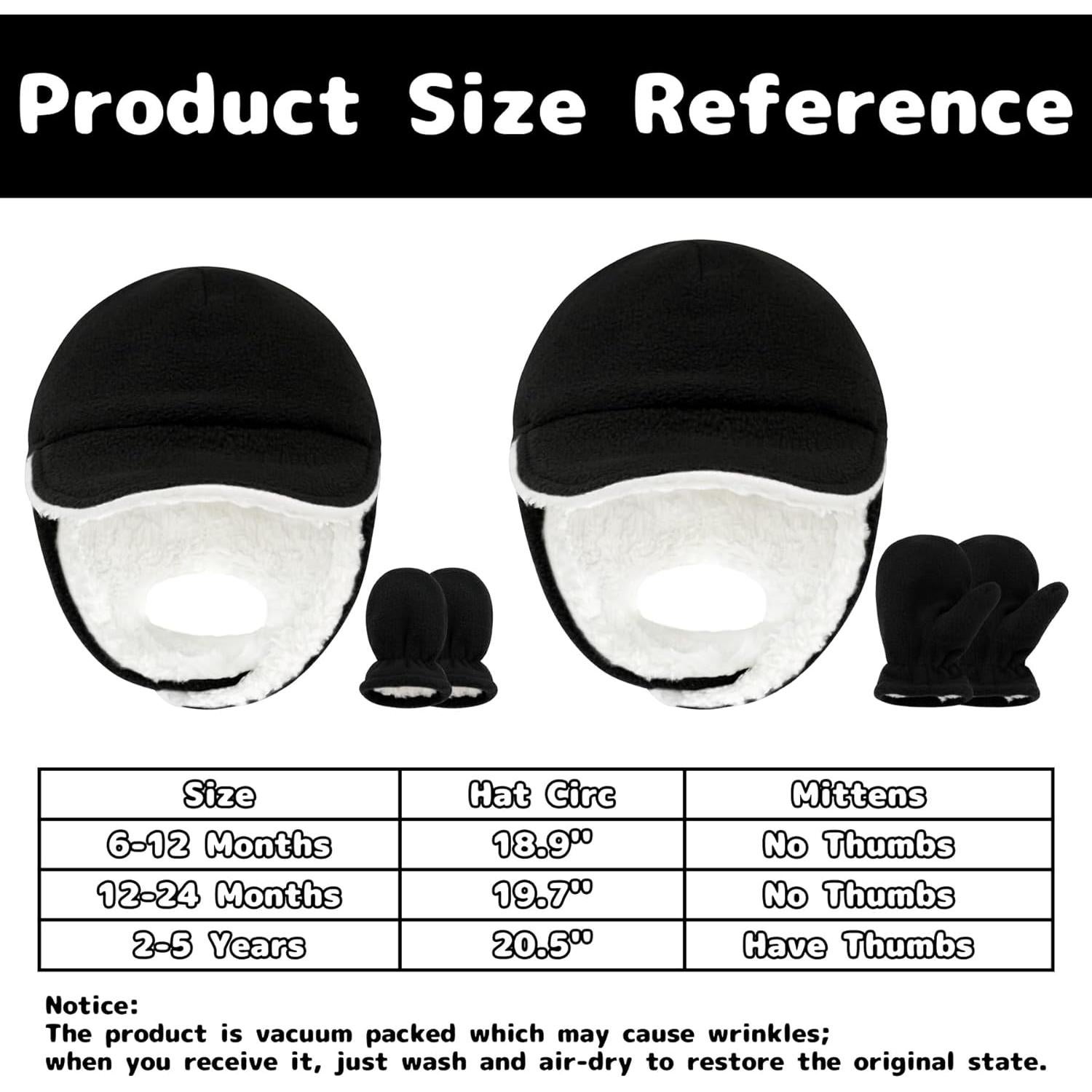 Conjunto Gorro y Manoplas Invierno Olreco Bebés 6-12 Meses