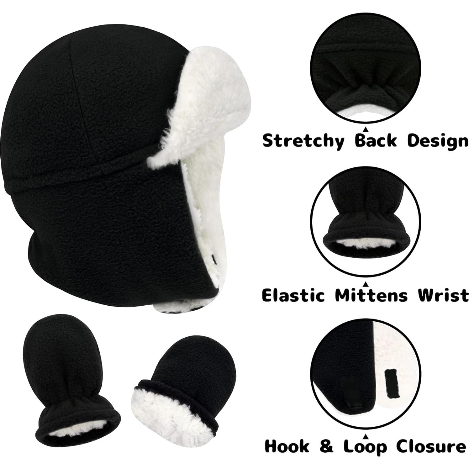 Conjunto Gorro y Manoplas Invierno Olreco Bebés 6-12 Meses