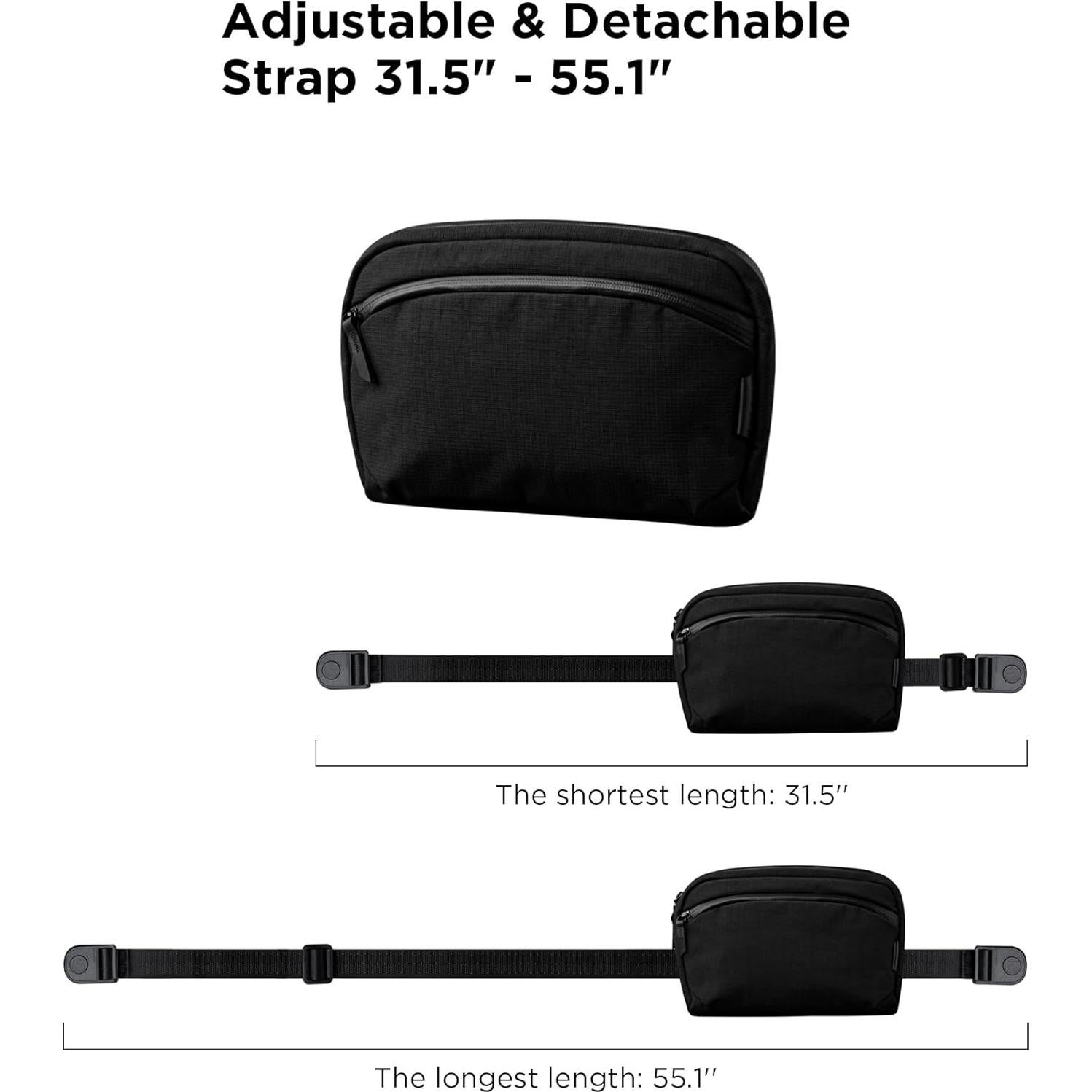 Bolsa de Hombro Compacta ALPAKA Flight Sling 2L 400D Negra