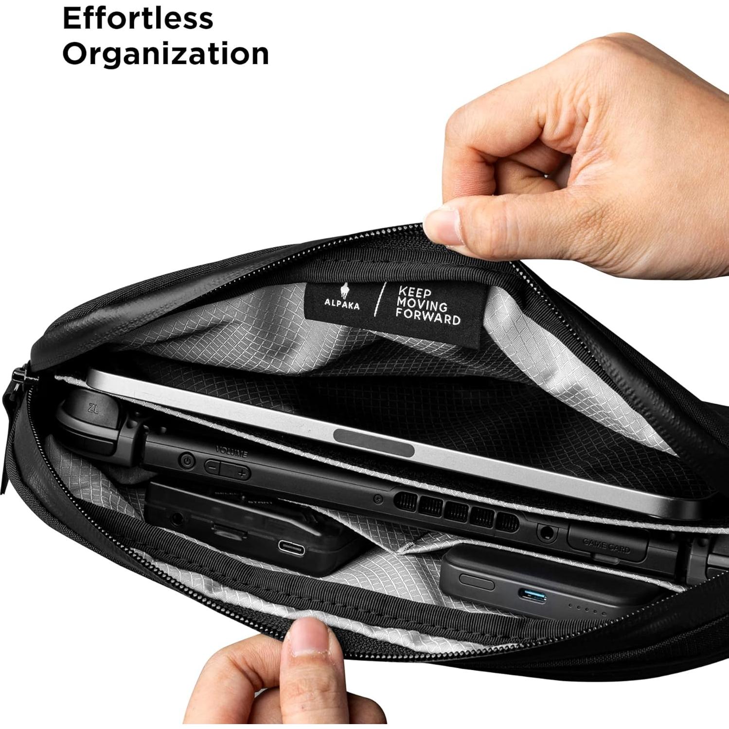 Bolsa de Hombro Compacta ALPAKA Flight Sling 2L 400D Negra