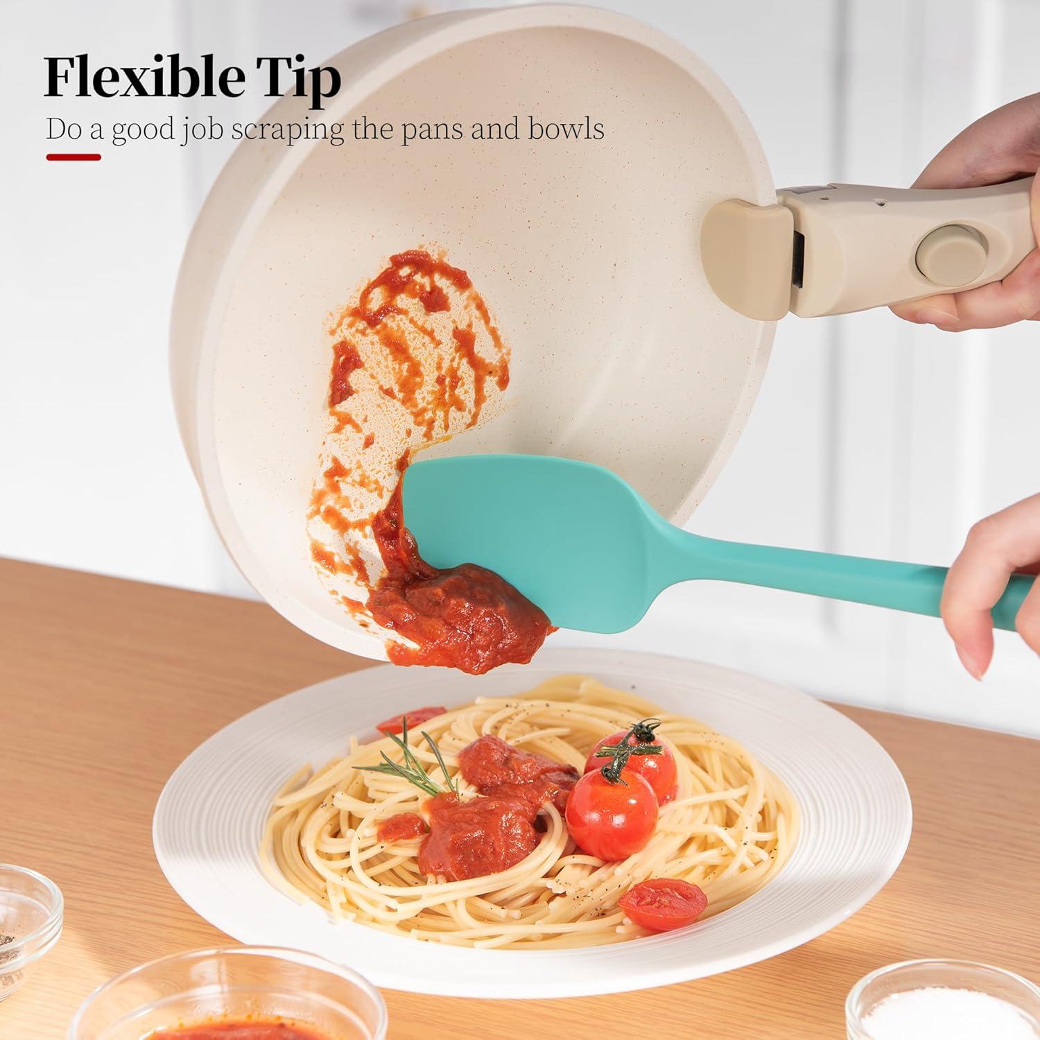 Juego de 3 Espátulas de Silicona Luxiwise Resistente al Calor