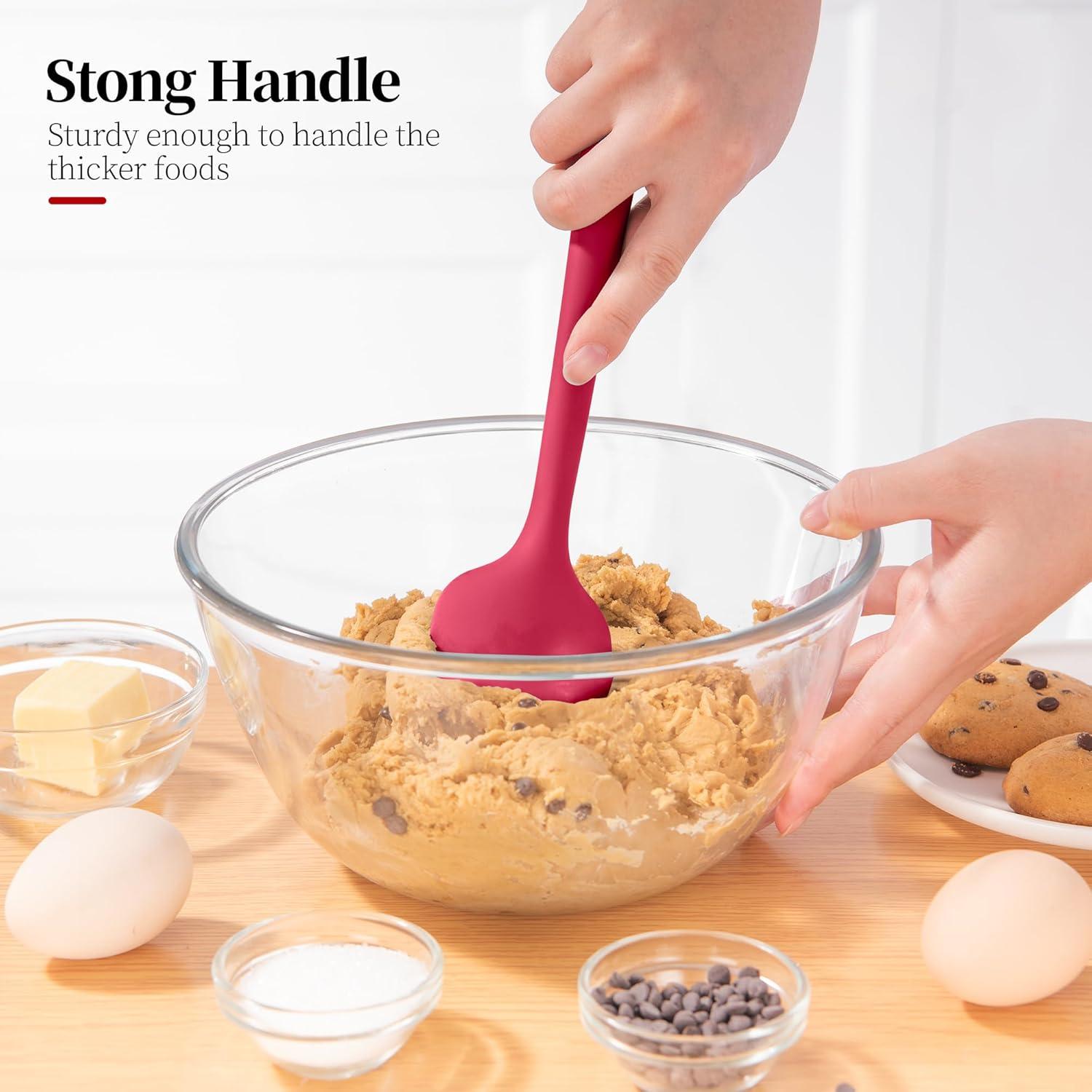 Juego de 3 Espátulas de Silicona Luxiwise Resistente al Calor