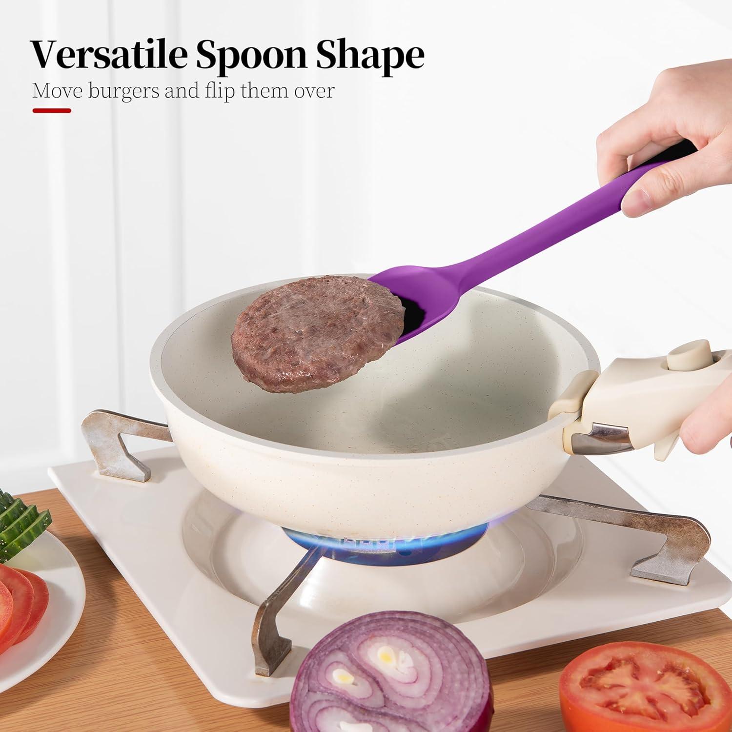 Juego de 3 Espátulas de Silicona Luxiwise Resistente al Calor