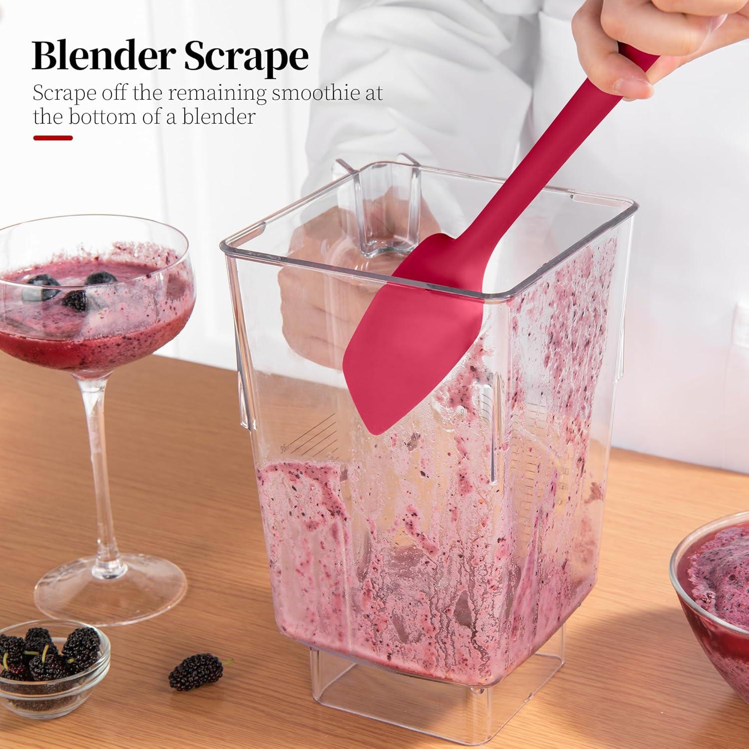 Juego de 3 Espátulas de Silicona Luxiwise Resistente al Calor