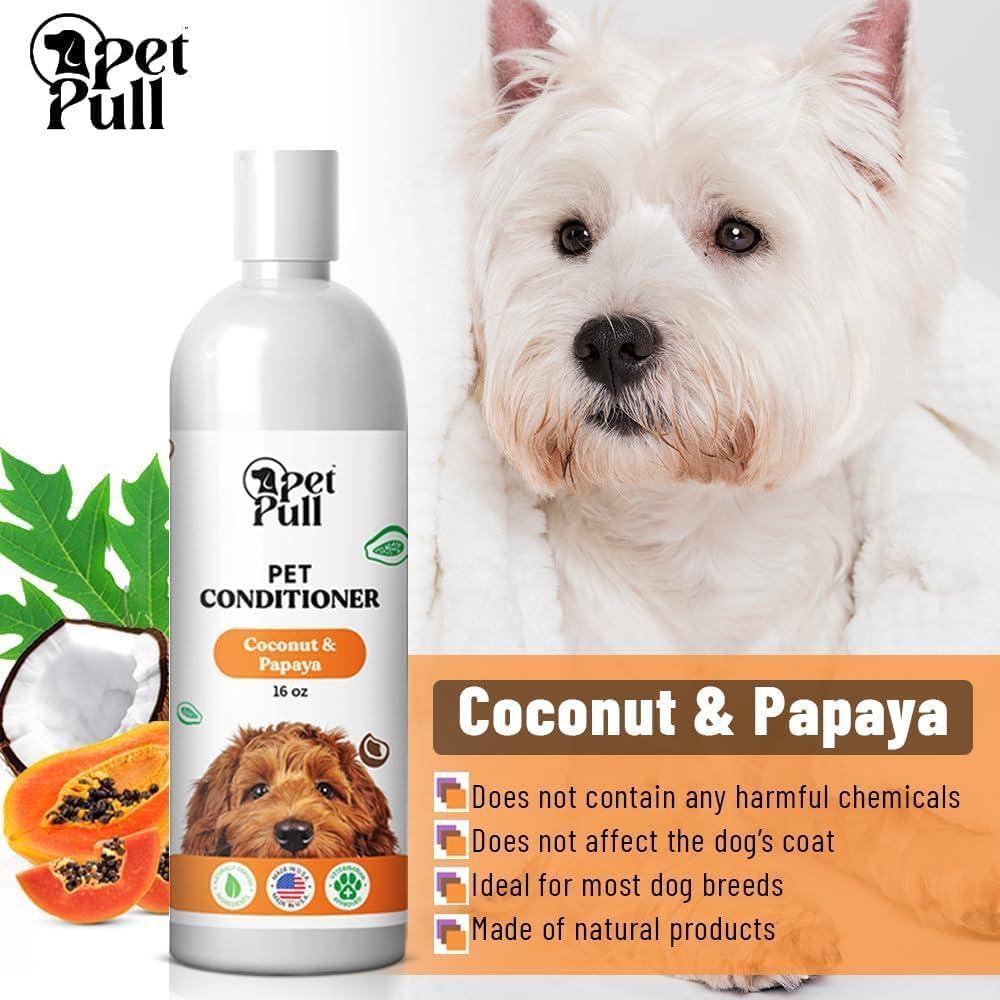 Acondicionador Natural para Perros Pet Pull Coco y Papaya 475ml