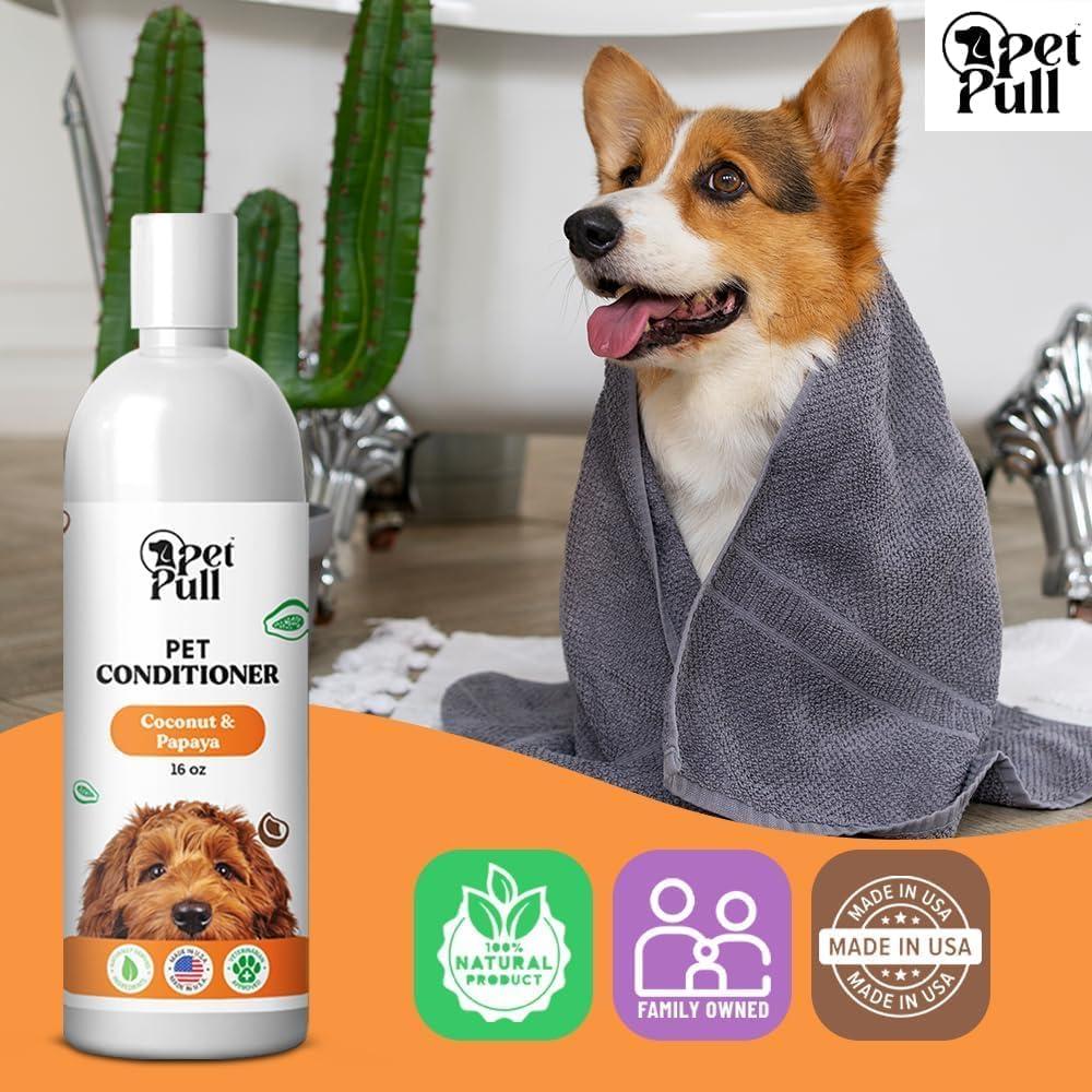 Acondicionador Natural para Perros Pet Pull Coco y Papaya 475ml