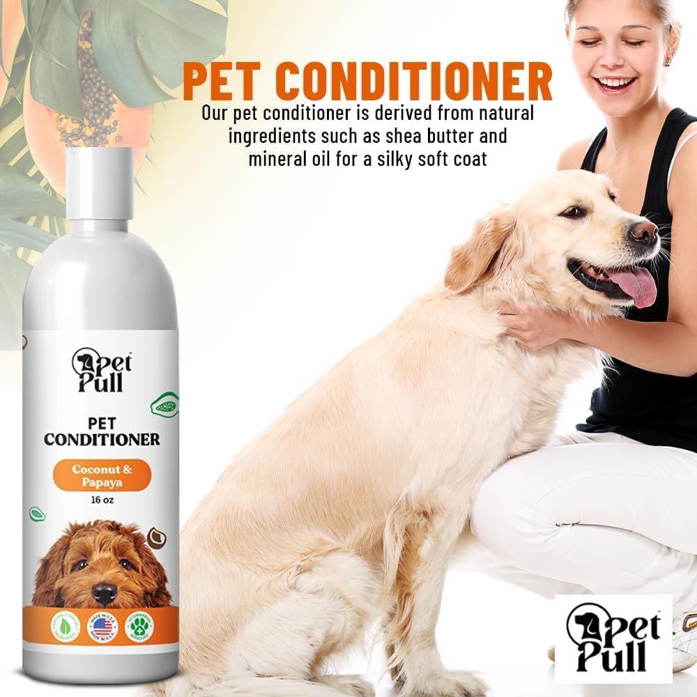 Acondicionador Natural para Perros Pet Pull Coco y Papaya 475ml