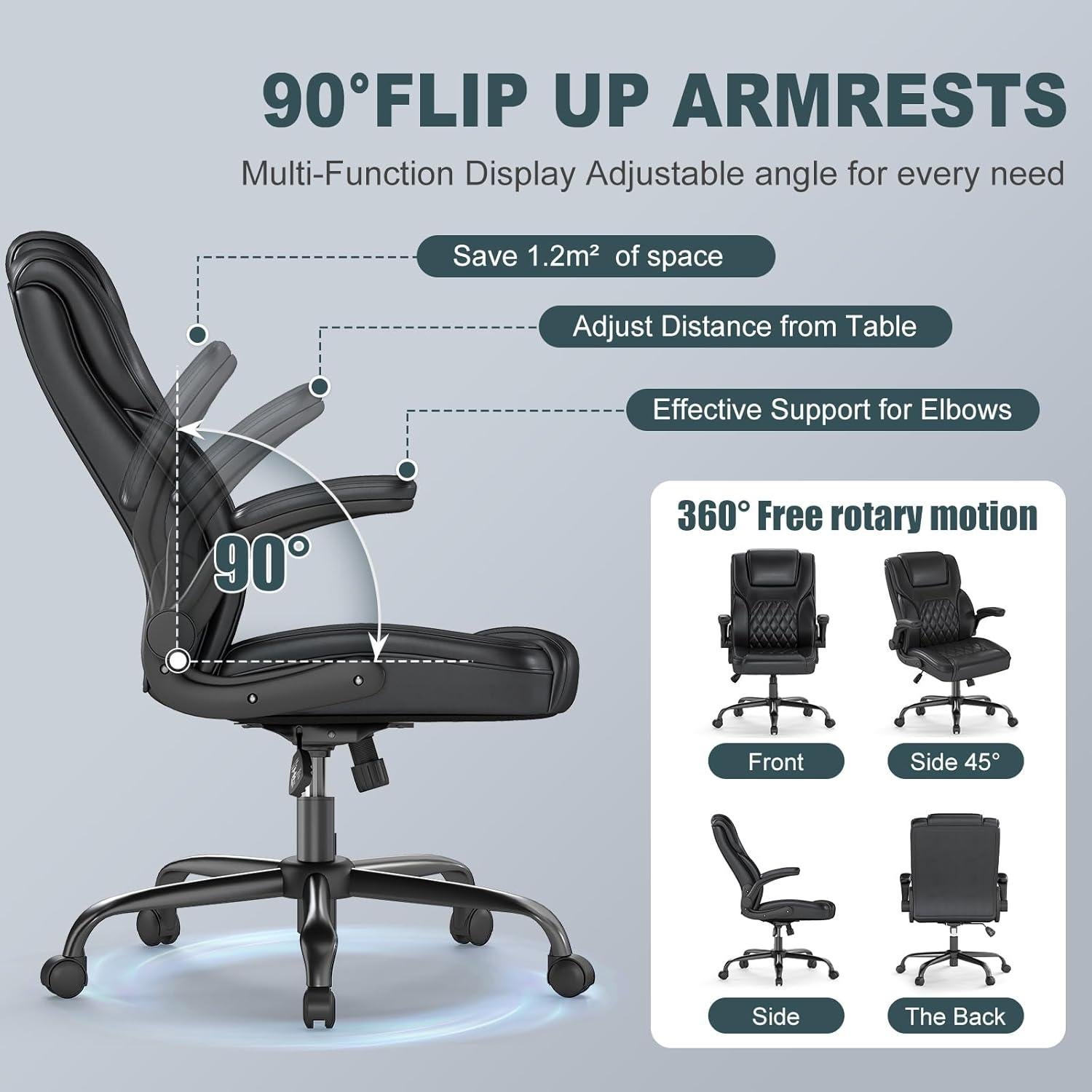 Silla Ejecutiva Ergonómica AnyGod 9010, Soporte Lumbar, 136 kg