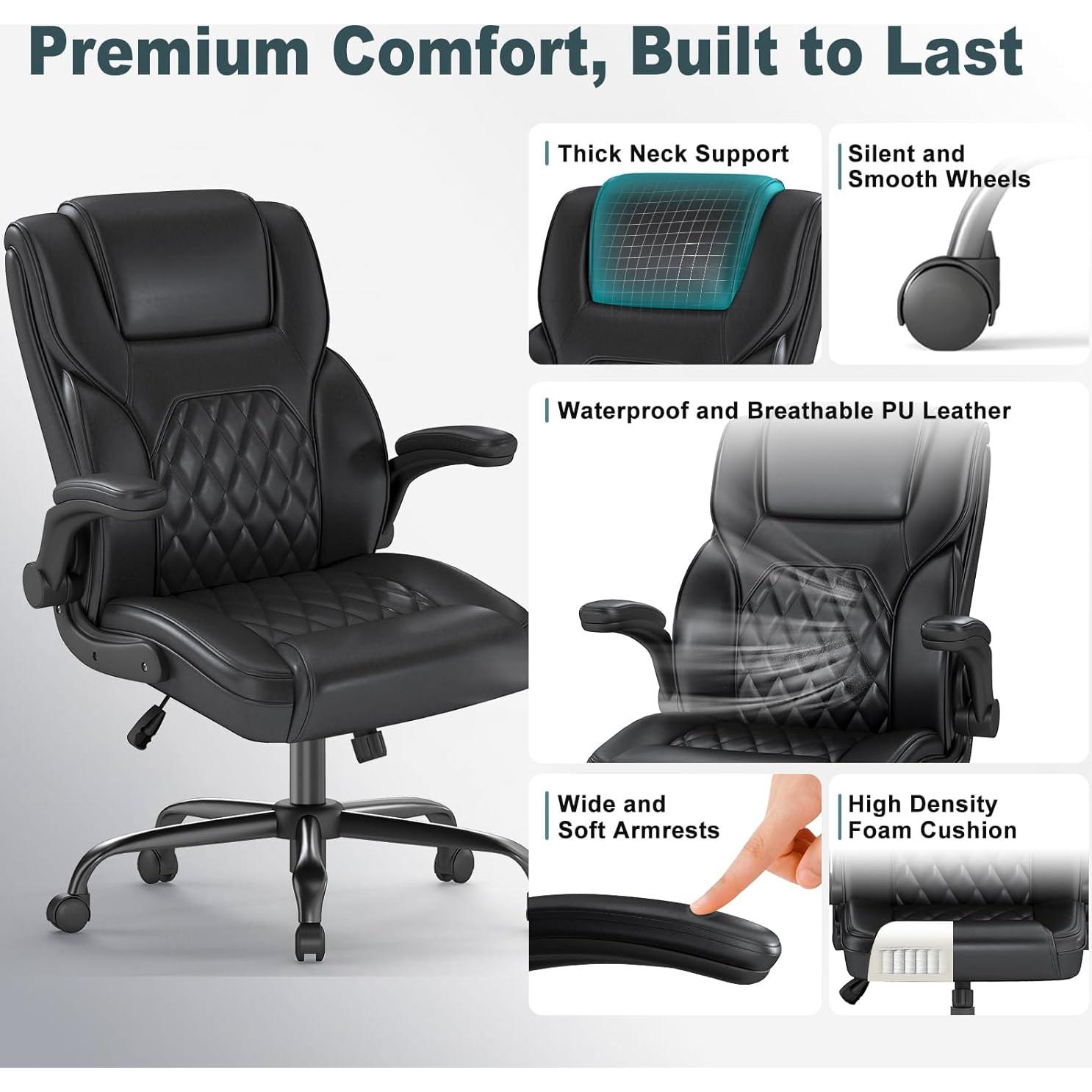 Silla Ejecutiva Ergonómica AnyGod 9010, Soporte Lumbar, 136 kg