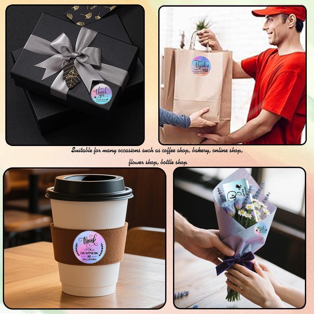 Set de 620 Stickers y Tarjetas de Agradecimiento Lollutdotu