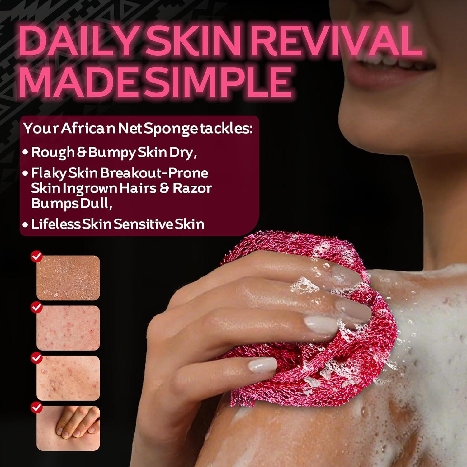 Esponjas de Baño Exfoliantes ACLMFUP - 2 Piezas Suaves